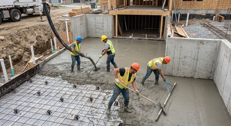 Basement Concrete Installation in Fredericksburg, VA