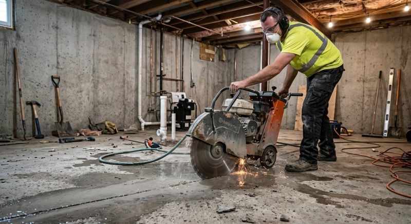 Basement Floor Sawing in Corpus Christi, TX